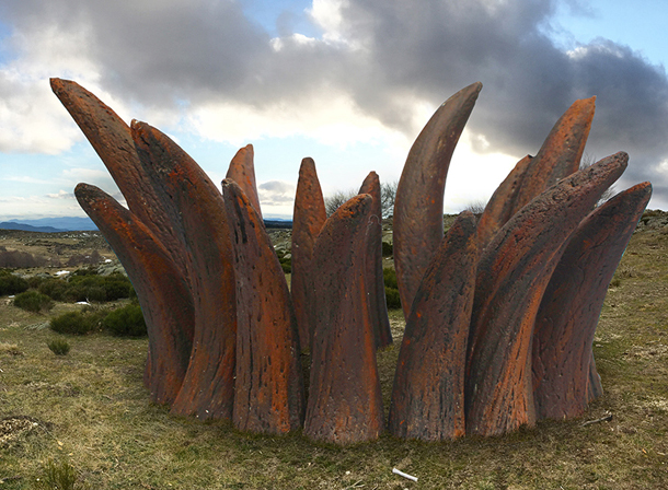 prouchet dalla costa sculpture acier corten